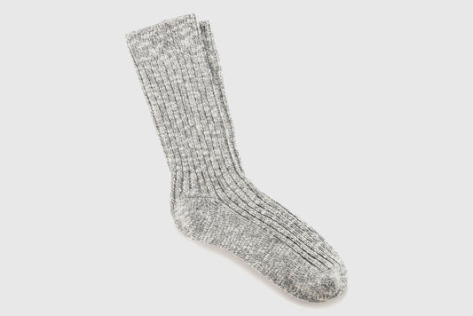 Birkenstock "Cotton Slub Sock" M - Grey / White