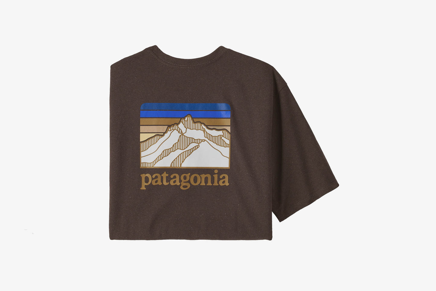 Patagonia "Line Logo Ridge Pocket Tee" M - Cone Brown