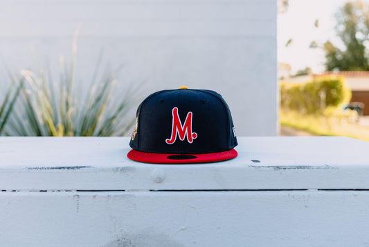 Manor x New Era "Manor League" 59FIFTY - Navy Blue / Red / White