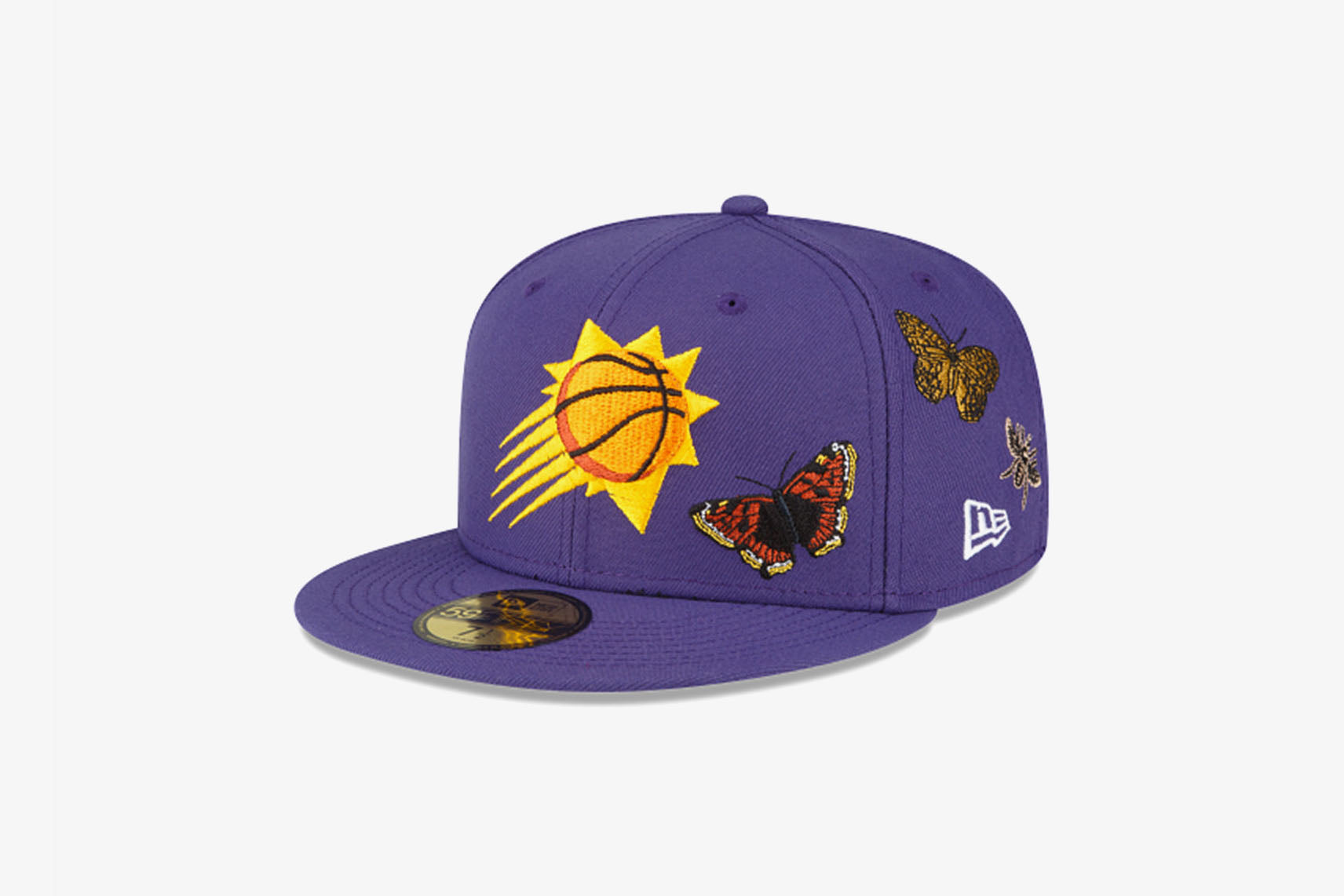 New Era Men Phoenix Sun Fitted (Black Purple), Black Purple / 8 1/8